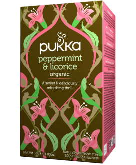 Vendita online Pukka Herbs filtri Peppermint & Licorice tisana| corso101
