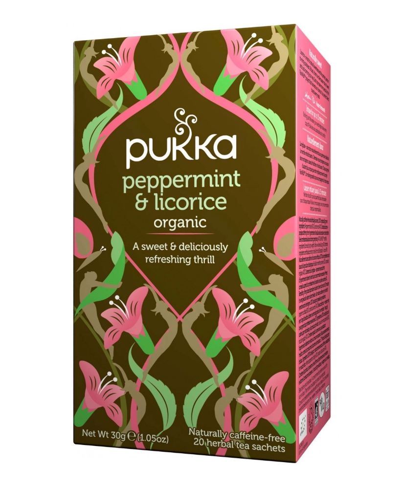 Vendita online Pukka Herbs filtri Peppermint & Licorice tisana| corso101