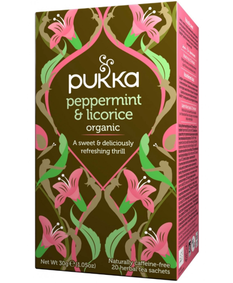 Vendita online Pukka Herbs filtri Peppermint & Licorice tisana| corso101 Vendita online Pukka Herbs filtri Peppermint & Licorice tisana| corso101