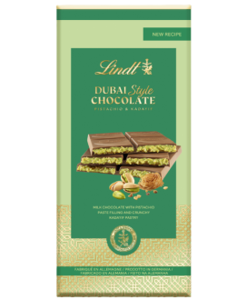 Lindt Dubai Style chocolate bar Pistachoi e kadayif | corso101.com