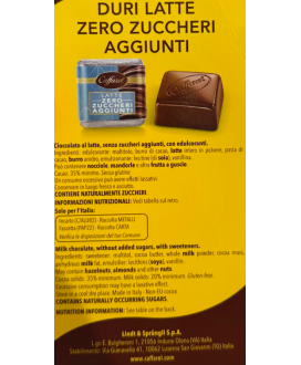 Sale online Italian chocolates Caffarel in Turin - Duri simple milk chocolate made in Italy. Shop online chocolate Piedmont