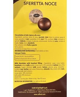Vendita online cioccolatini Caffarel a forma di Noce - Cioccolato ripieno con noci caramellate. Shop on line cioccolata