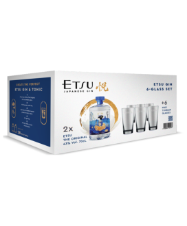 Gin Etsu - BOX 2 Bottiglie + 6 Bicchieri - 70cl