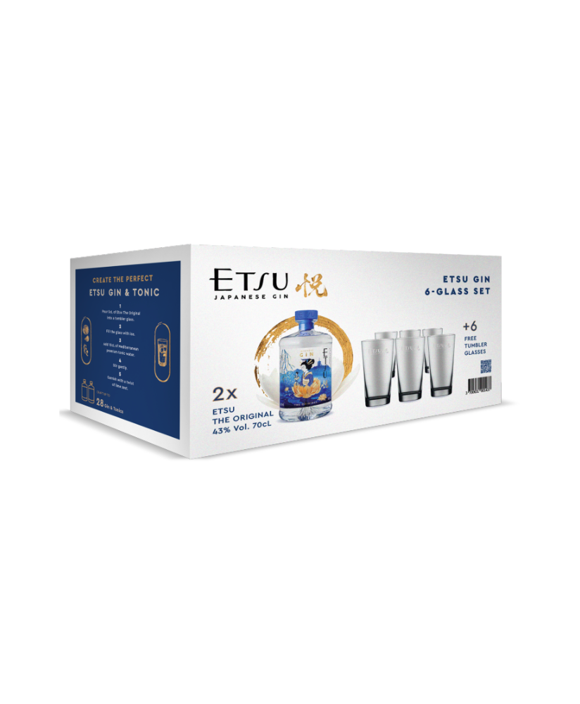 Gin Etsu - BOX 2 Bottiglie + 6 Bicchieri - 70cl