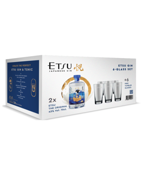 Gin Etsu - BOX 2 Bottiglie + 6 Bicchieri - 70cl