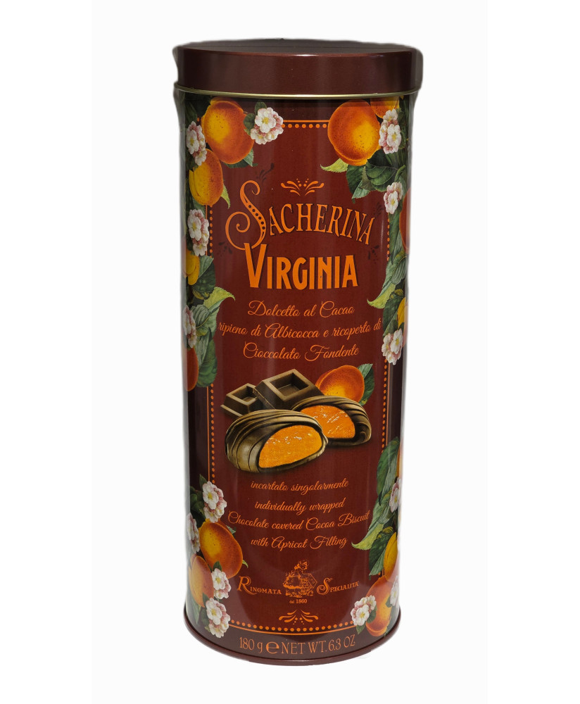 Pasticcini Virginia Sacherina Tubo metallo tondo vendita online prezzo dolci | corso101