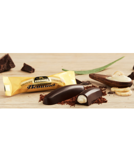 Vendita online Banane Perugina, cioccolatini fondenti ripieni al gusto di banana. Shop on line Perugina, l' arte del gusto. Migl