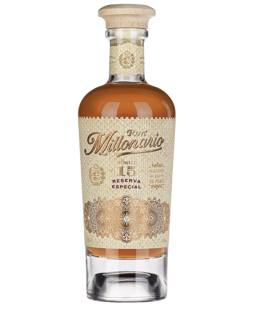 Vendita online Ron Millonario 15 anni Perù, miglior prezzo on-line Rum di qualità peruviano impagliato invecchiato metodo solera