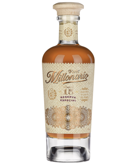 Vendita online Ron Millonario 15 anni Perù, miglior prezzo on-line Rum di qualità peruviano impagliato invecchiato metodo solera