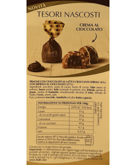 Lindt - Tesori Nascosti - Cioccolatini ripieni di Crema al Cioccolato