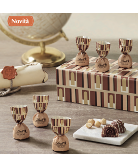 Lindt - Tesori Nascosti - Cioccolatini ripieni con Crema alle Nocciole - Nougat