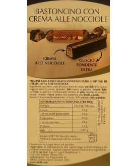 Lindt - Bastoncino di Cioccolato Fondente e nocciole