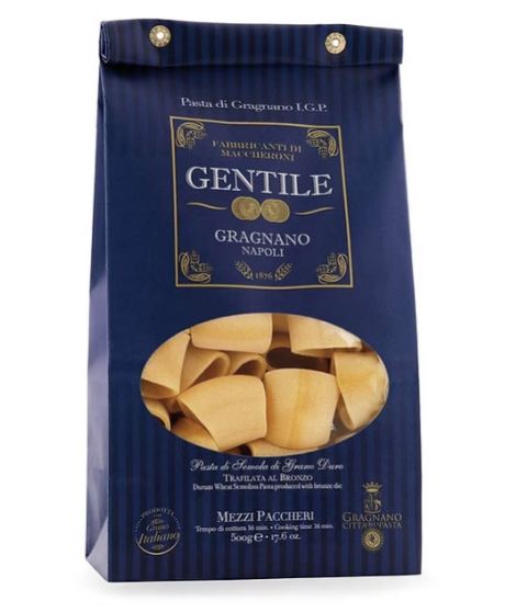 Pasta Gentile - Mezzi Paccheri 500g - Gragnano