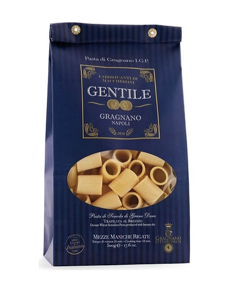 Pasta Gentile - Mezze Maniche Rigate 500g - Gragnano Pasta Gentile - Mezze Maniche Rigate 500g - Gragnano