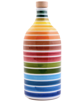 Frantoio Muraglia - Orcio in Ceramica Arcobaleno - Fruttato Intenso - 500ml