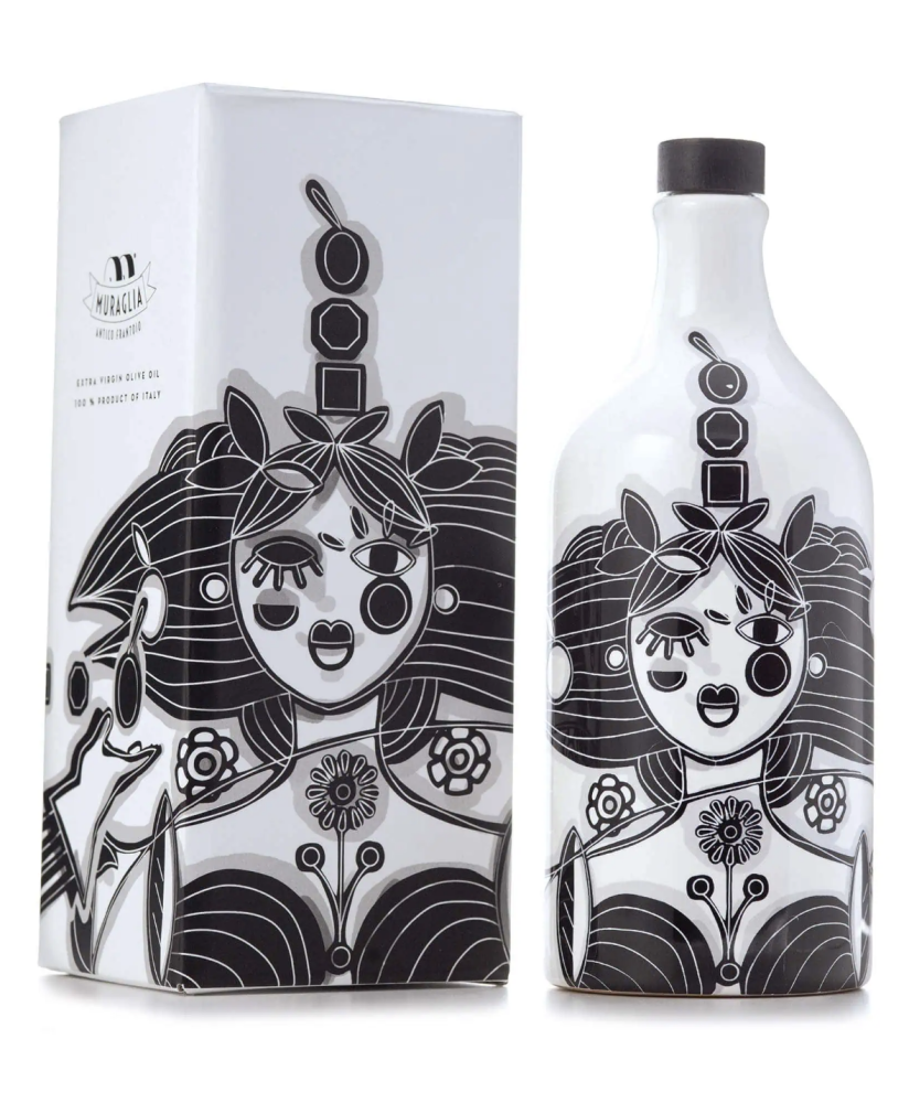 Frantoio Muraglia - Mother Nature Ceramic Jar - Designer Pierpaolo Gaballo - Medium Fruity - 500ml