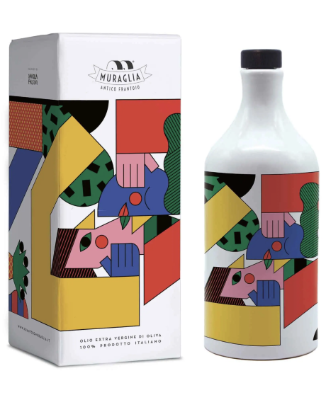 Frantoio Muraglia - Orcio in Ceramica Il Bacio - designer Camilla Falsini - Fruttato Intenso - 500ml Frantoio Muraglia - Orcio in Ceramica Il Bacio - designer Camilla Falsini - Fruttato Intenso - 500ml