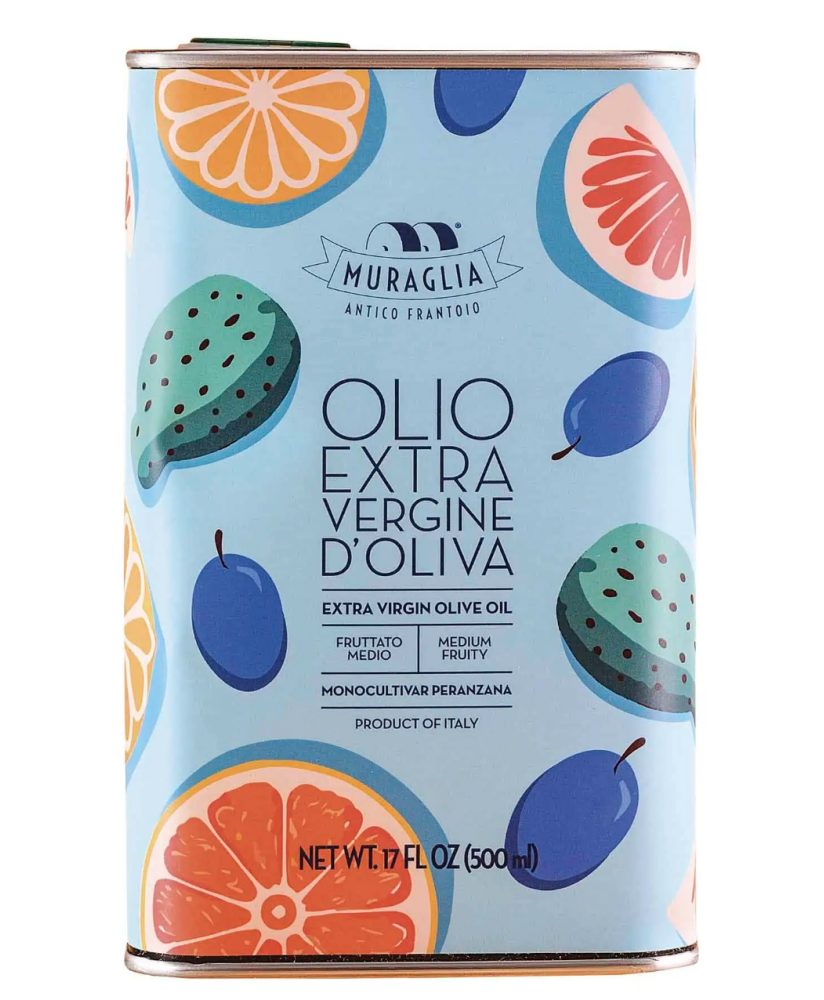 Frantoio Muraglia - Lattina frutti del Mediterraneo - Celeste - Fruttato Medio - 500ml