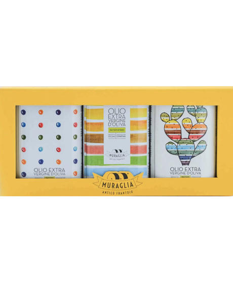 Frantoio Muraglia - Set regalo lattine colorate - 3 x 250ml Frantoio Muraglia - Set regalo lattine colorate - 3 x 250ml