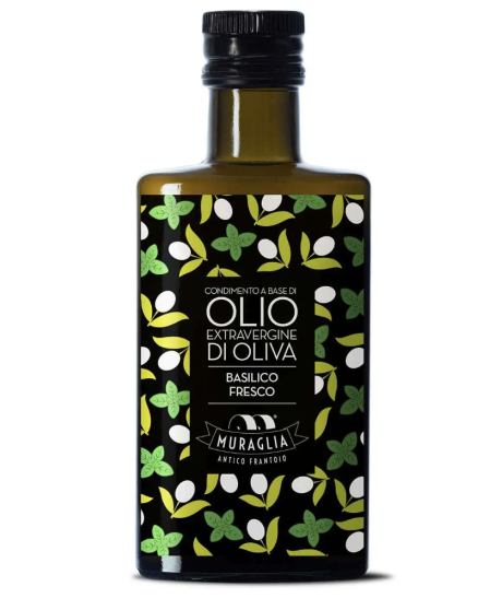 Frantoio Muraglia - Condimento a base di Olio al basilico - 200ml Frantoio Muraglia - Condimento a base di Olio al basilico - 200ml