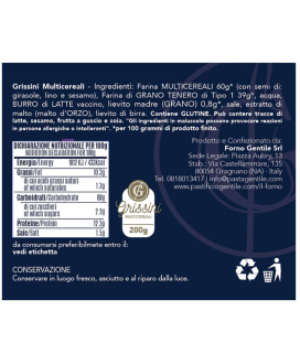Pasta Gentile - Grissini ai multicereali - 200g