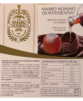 Cioccolatini Lindt alcolici ripieni liquidi amaro Nonino | corso101