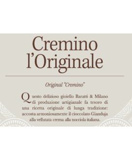 Vendita online cioccolatini Cremini Classici Baratti & Milano a 25,00 € al Kg. Shop on line Cioccolatini Cremini alla nocciola.