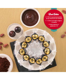 Vendita online cioccolatini Lindor neri extra fondente di Lindt & Sprüngli a €32,00 al Kg. Shop on-line cioccolatino Lindor nero