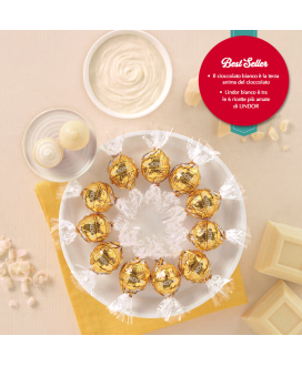 Vendita online cioccolatini Lindor oro di cioccolato bianco, Lindt & Sprüngli a €32,00 al Kg. Shop on-line cioccolatini Lindor b