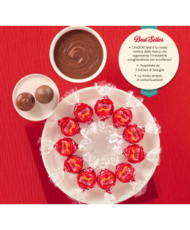 Vendita online cioccolatini Lindor Rossi al latte di Lindt e Sprüngli a €32.00 al Kg. Shop on-line cioccolatino Lindor rosso. Mi