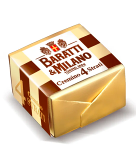 Vendita online cioccolatini Cremini 4 Strati Baratti & Milano a 25,00 € al Kg. Shop on line Cioccolatini Cremini alla nocciola