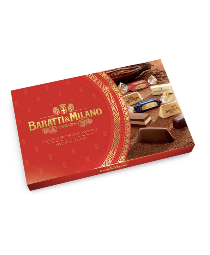 Vendita online Scatole da regalo di cioccolatini Baratti & Milano - Cremini, Gianduiotti... Shop on line Confezioni di Cioccolat