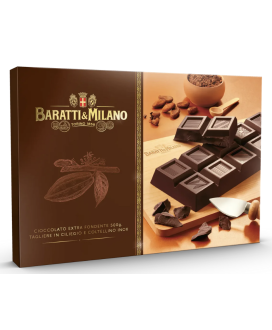 Baratti & Milano - Extra Dark Chocolate Pack, Wooden Cutting Board, and Knife - 500g