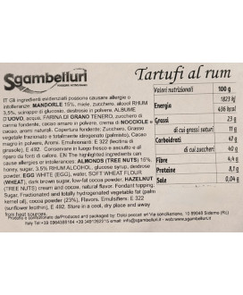 Sgambelluri - Tartufi al Rum