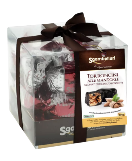 Sgambelluri - Dark Chocolate Nougat - Cube - 200g