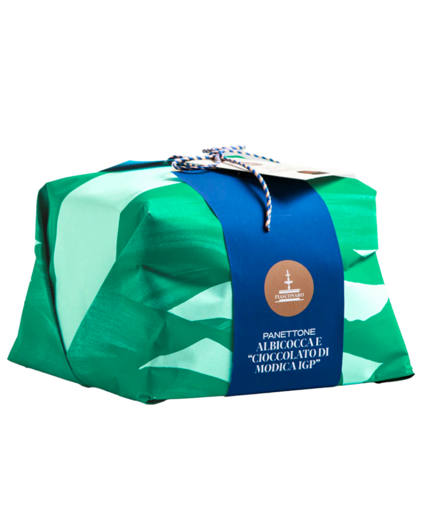 Buy online sales Fiasconaro homemade italian panettone Apricot and Chocolate of Modica, Castelbuono Palermo