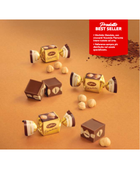 Vendita online cioccolatini Caffarel di Torino Nocciolotto Gianduja c0n nocciole intere. Shop on line cioccolato della tradizion