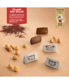 Vendita online cioccolatini Caffarel di Torino Gianduiotti Fondenti. Shop on line Gianduiotto fondente della tradizione italiana
