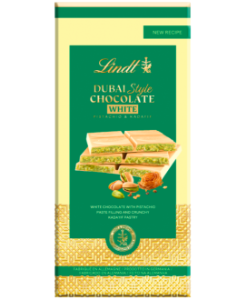 Lindt Tavoletta Dubai Style chocolate al pistacchio | corso101.com