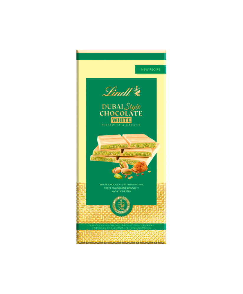 Lindt Tavoletta Dubai Style chocolate al pistacchio | corso101.com
