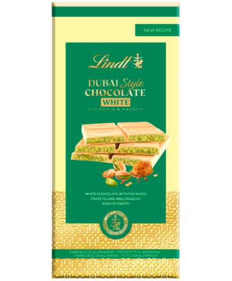 Lindt - Dubai style chocolate bar - White Chocolate - 150g