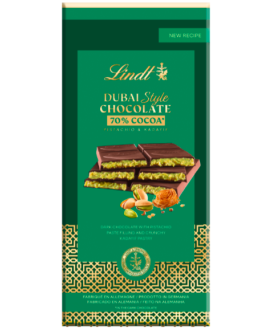 Lindt - Dubai style chocolate bar - Dark Chocolate - 70% cocoa - 145g
