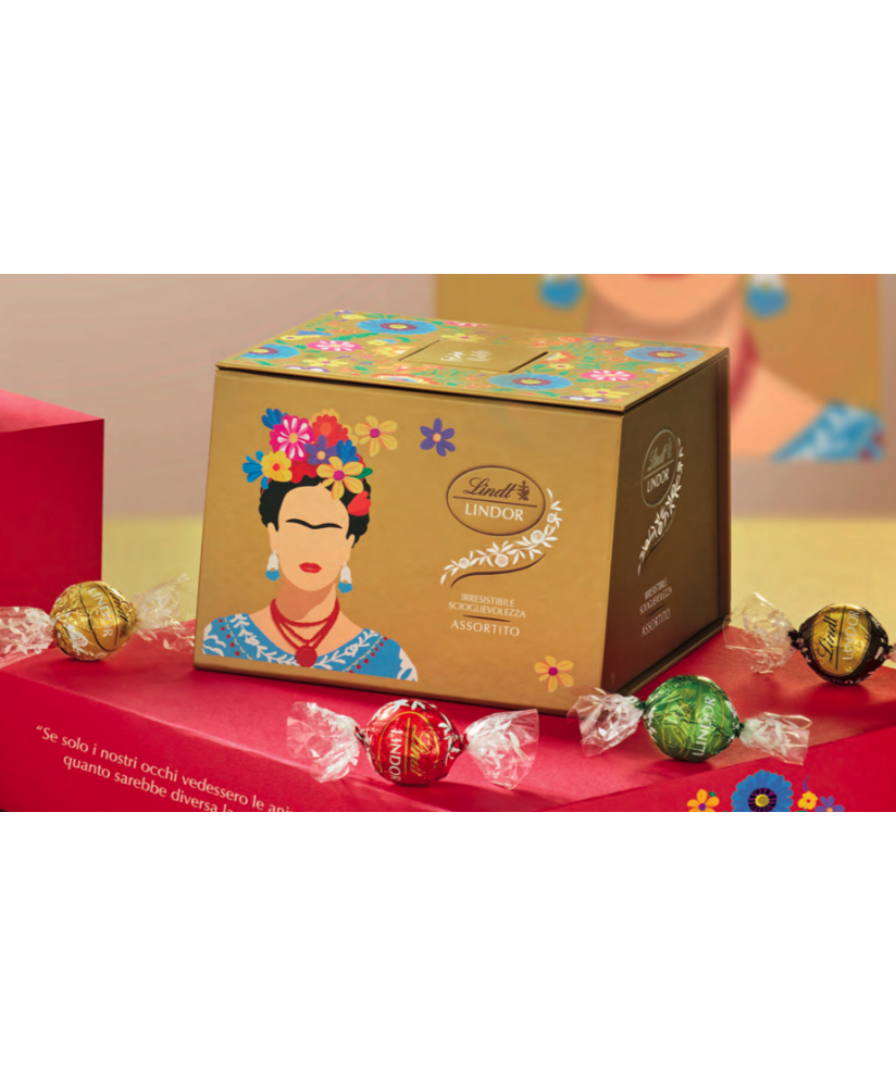 Lindt - Lindor Assortiti - Collezione arte - Frida Kahlo - 405g