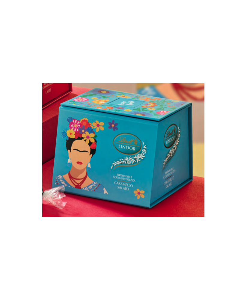 Lindt - Lindor Caramello Salato - Collezione arte - Frida Kahlo - 100g