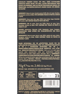 Venchi - Dark Chocolate Extra 69% - Chruncy - 70g