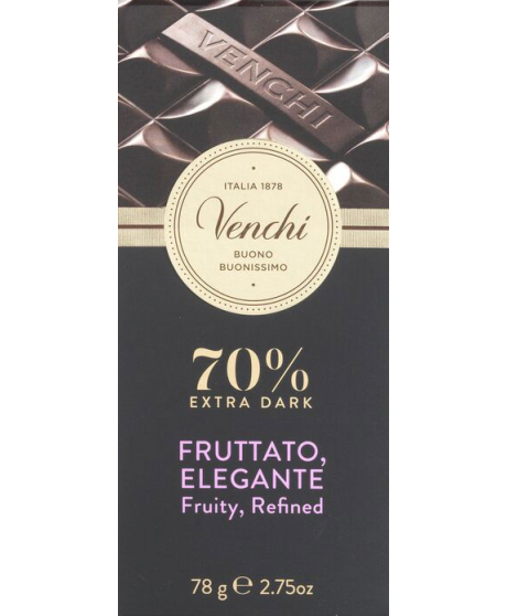 Venchi - Tavoletta Extra Fondente 70% - 78g