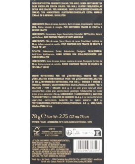 Venchi - Tavoletta Extra Fondente 70% - 78g