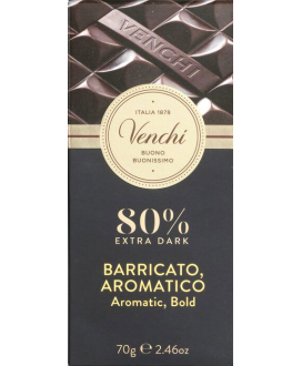 Venchi - Dark Chocolate Extra 80% - Barrel-Aged - 70g