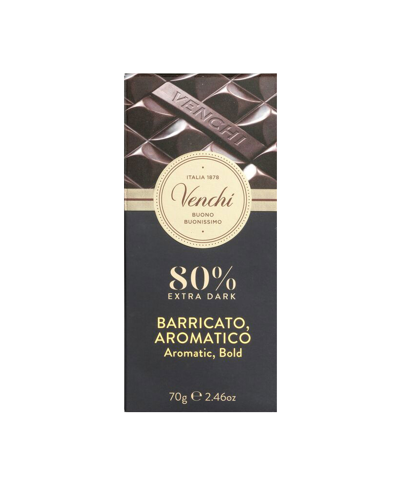 Venchi - Tavoletta Extra Fondente Barricato 80% - 70g