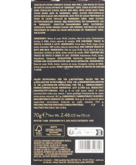 Venchi - Tavoletta Extra Fondente Barricato 80% - 70g